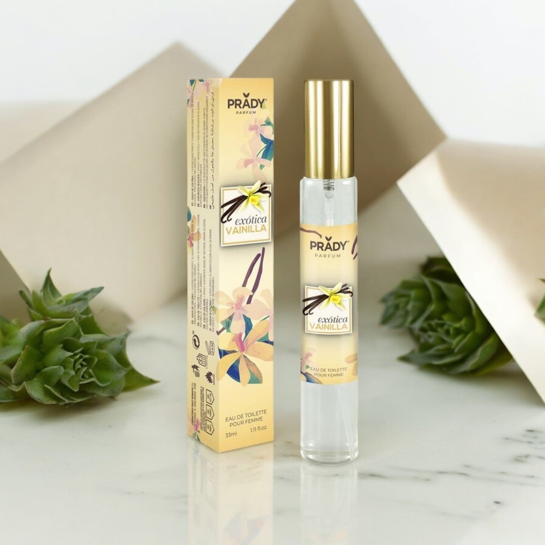 Lot de 6 Pièces - Eau de Toilette Vanilla Exotica 33ml - Prady