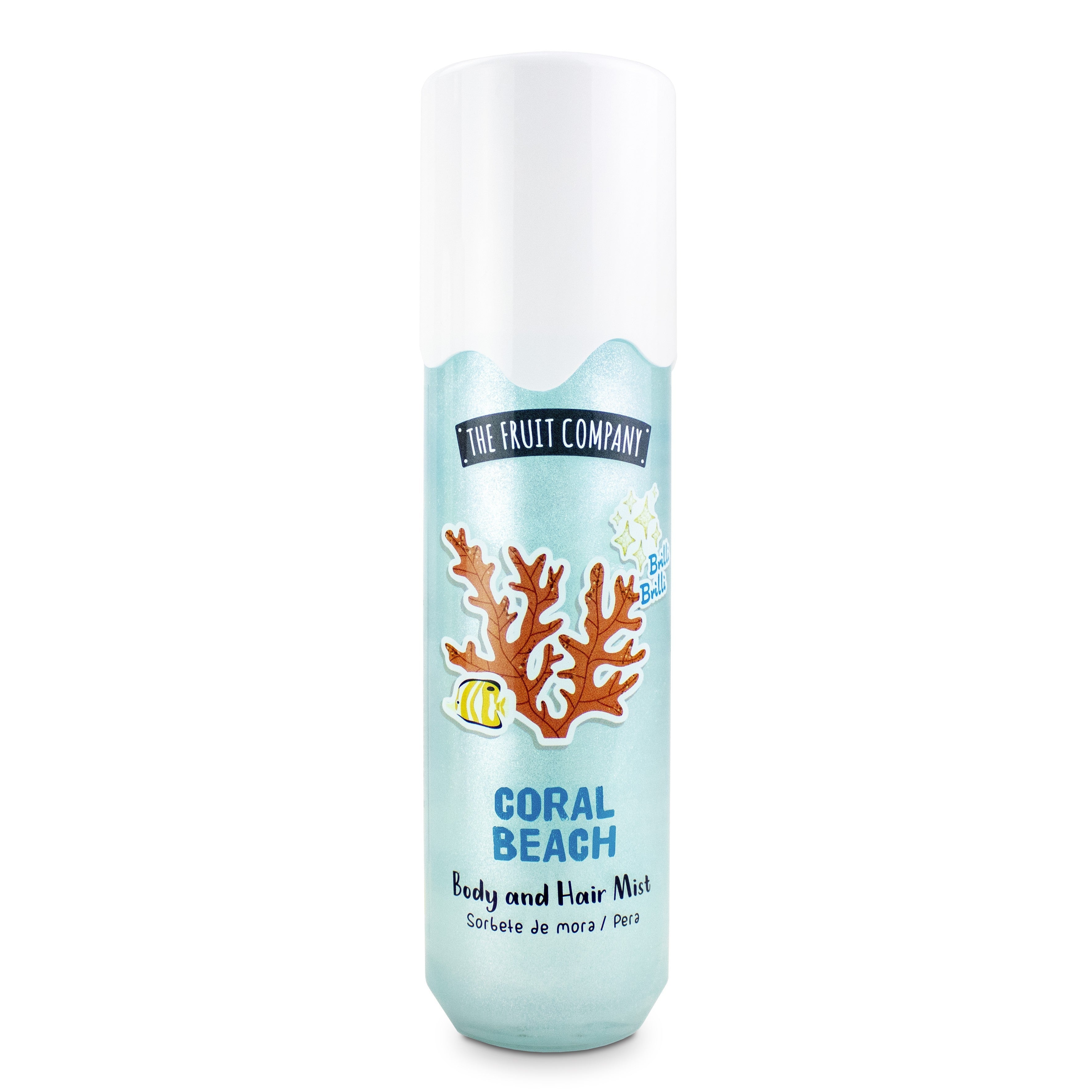 Lot de 6 brume scintillante corps et cheveux coral beach - The fruit company