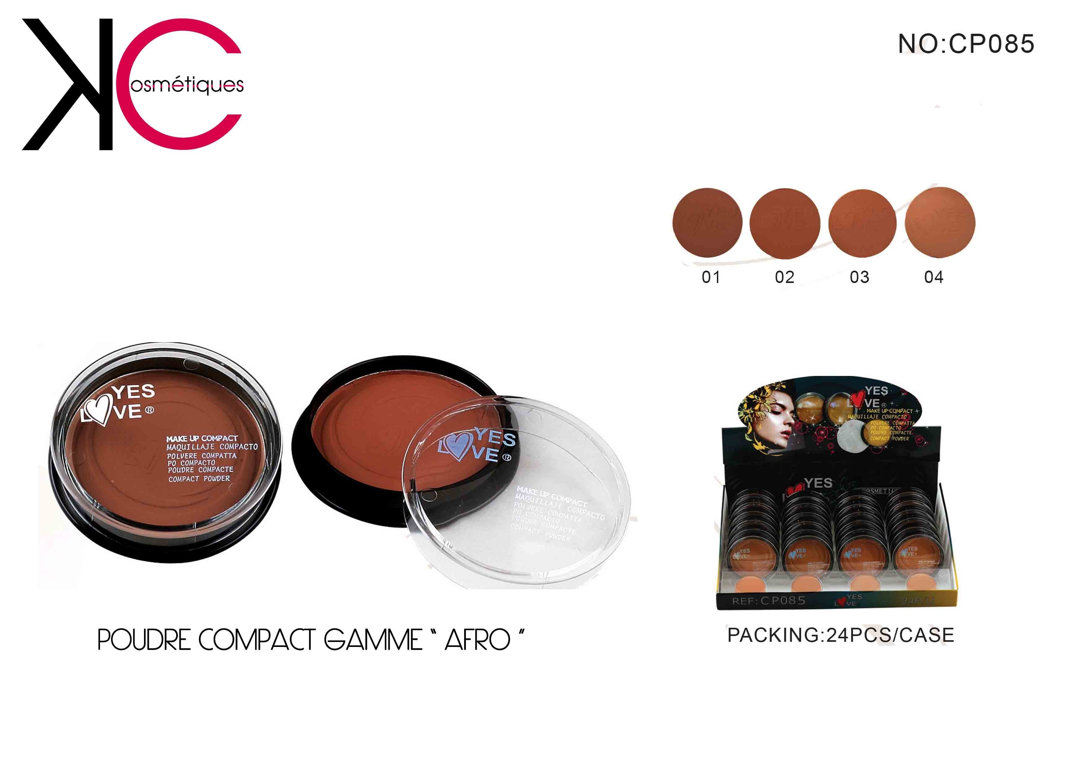 Lot de 24 - Poudre Compact Afro - CP085B - Yes Love