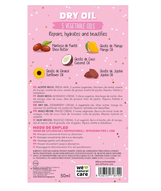 Set of 12 sparkling dry oil display stands - The Fruit Company 