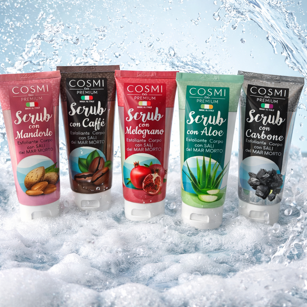 Lot de Pièces - Gommage Corporel 5 Parfums 100ml Cosmi - 40% - Premium