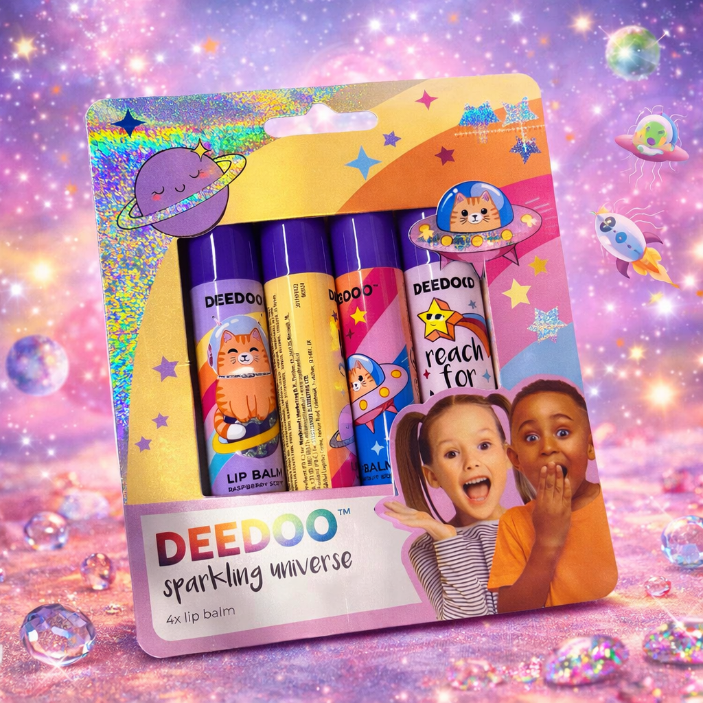 Lot de 12 Pièces - 4 Baume à Lèvres Sparkling Universe - Deedo