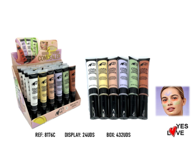 Pack of 24 - Color Corrector 6 Shades - 8176C - Yes Love