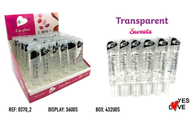 clear candy-colored gloss with vitamin E, Yes Love 0370/2