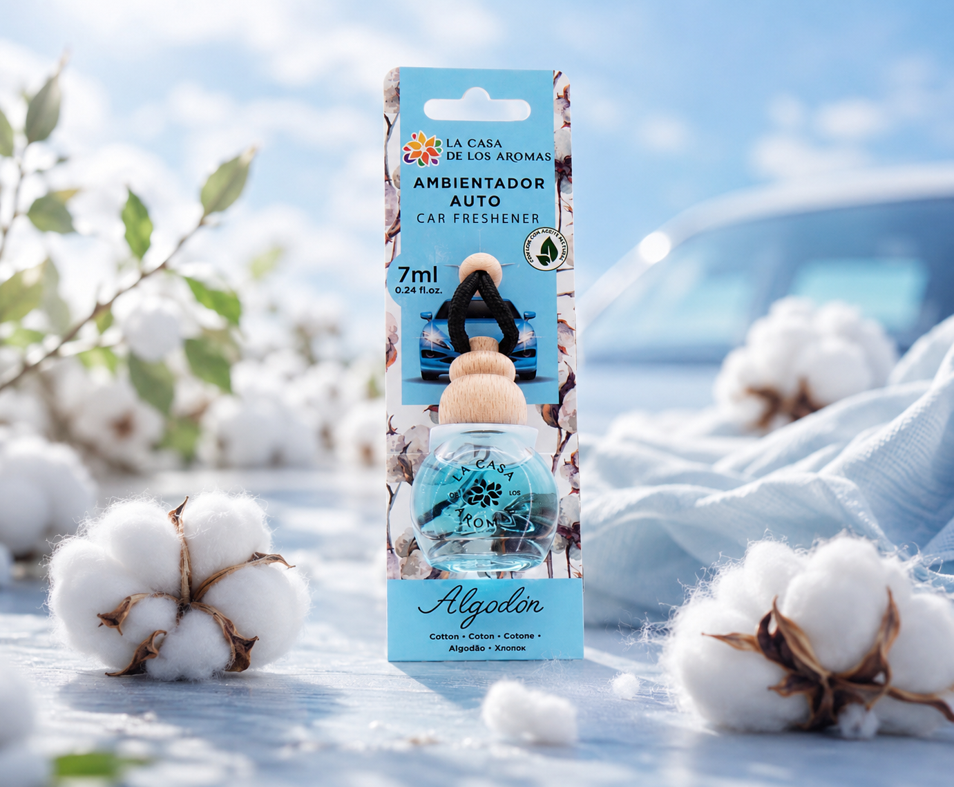 Lot de 14 Pièces - Désodorisant Voiture Parfum Coton Frais - Casa de Los Aromas