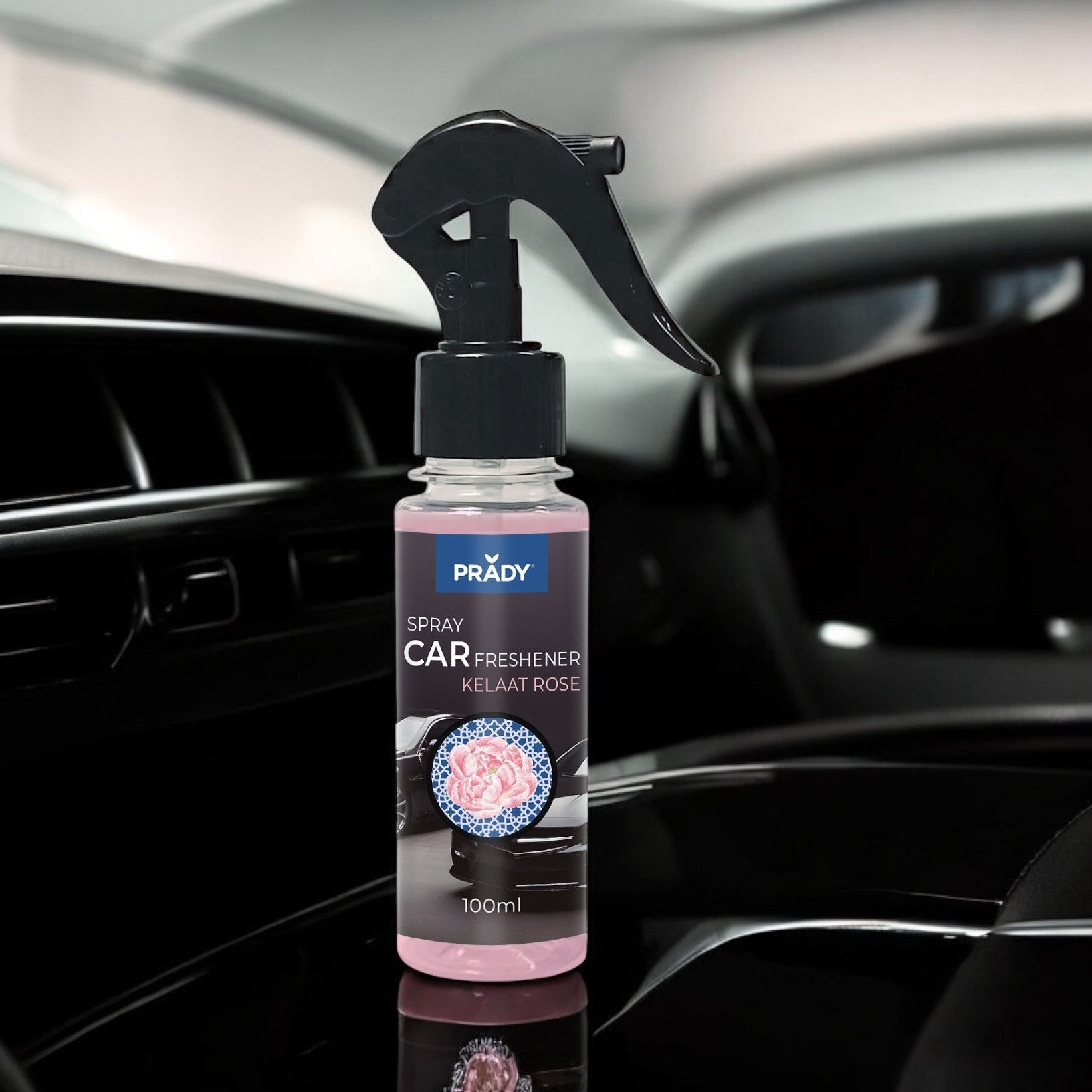 Spray d'ambiance parfumé voiture kelaat rose 100ML prady