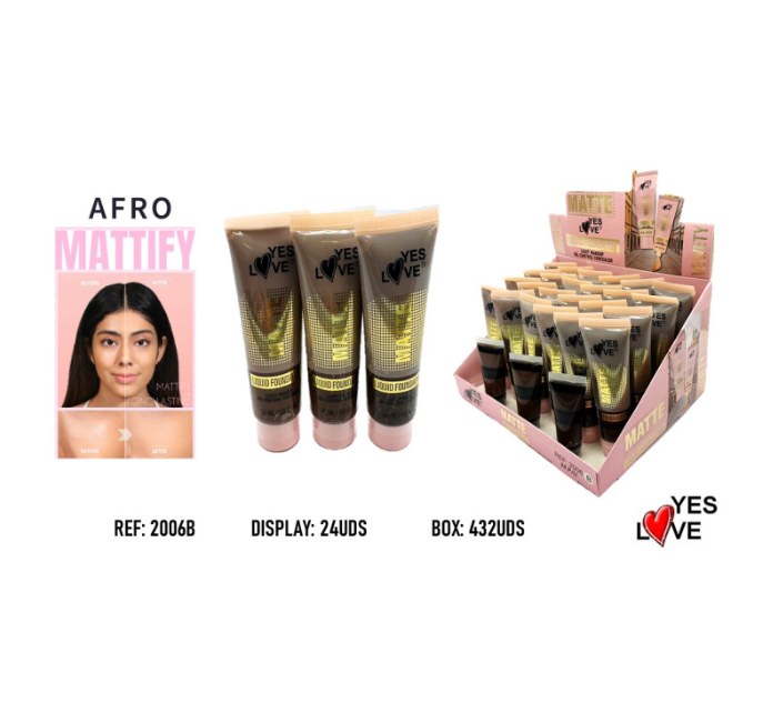 Pack of 24 - Matte Foundation - 2006B - Yes Love
