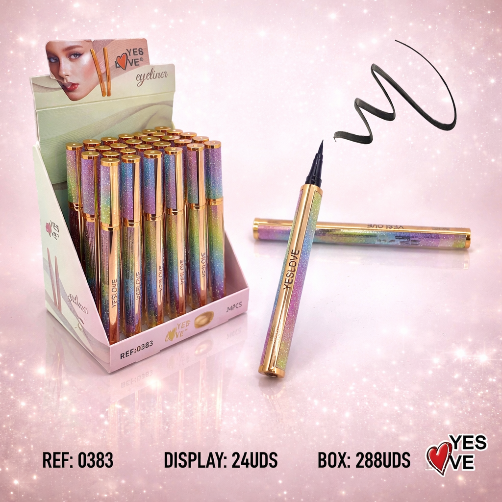 Set of 24 - Luxury High Precision Eyeliner - 0383 - Yes love