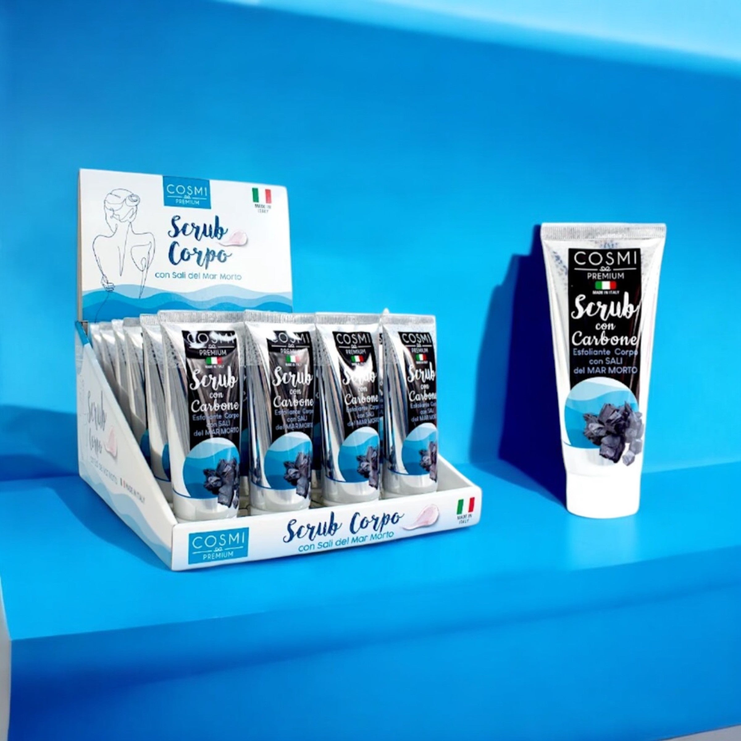 Cosmi Milano Dead Sea Salt and Charcoal Body Scrub 100ml