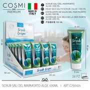 Cosmi Milano Dead Sea Salt and Aloe Vera Body Scrub 100ml