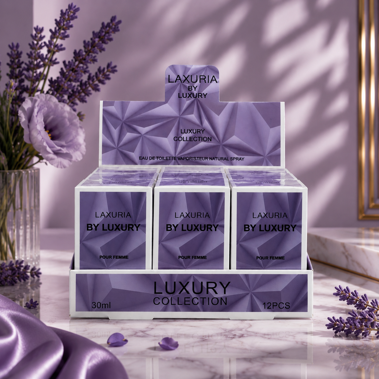 Lot de 12 Pièces - Eau de Parfum n°19 30ml - Laxuria by Luxury
