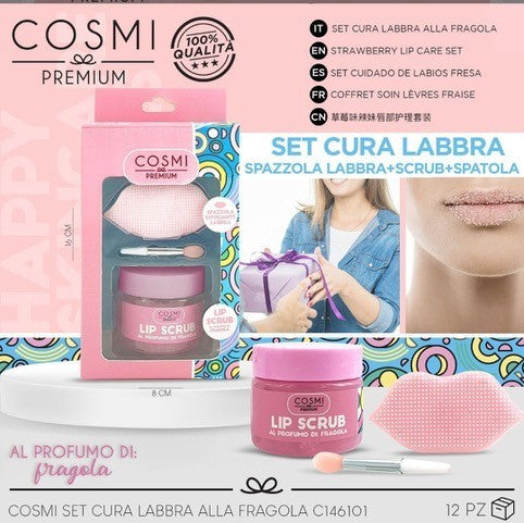 Cosmi Premium Strawberry Lip Care Set