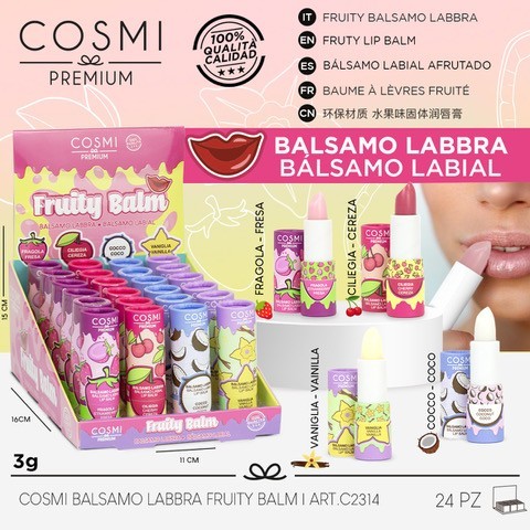 Tutti fruity cosmi premium lip balm