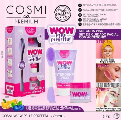 Set 3 pieces skin care cosmi premium vitamine c myrtilles