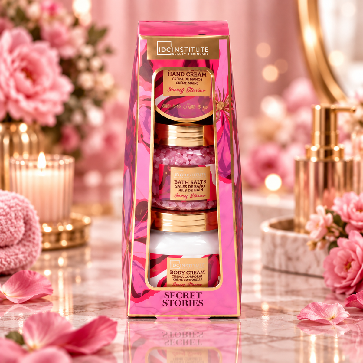 Lot de 4 coffrets - Secret Stories Complete Body Care – Coffret soin corps - IDC Institute