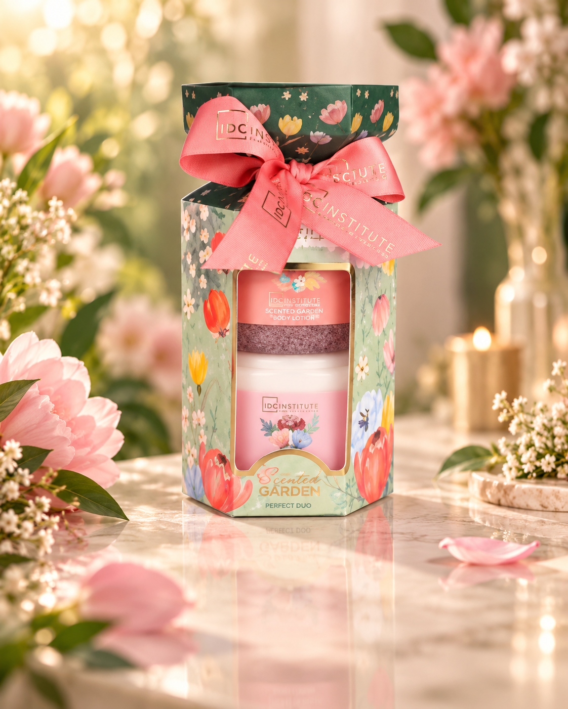 Lot de 3 Coffrets - Coffret Cadeau Bain Scented Garden Perfect Duo – IDC Institute