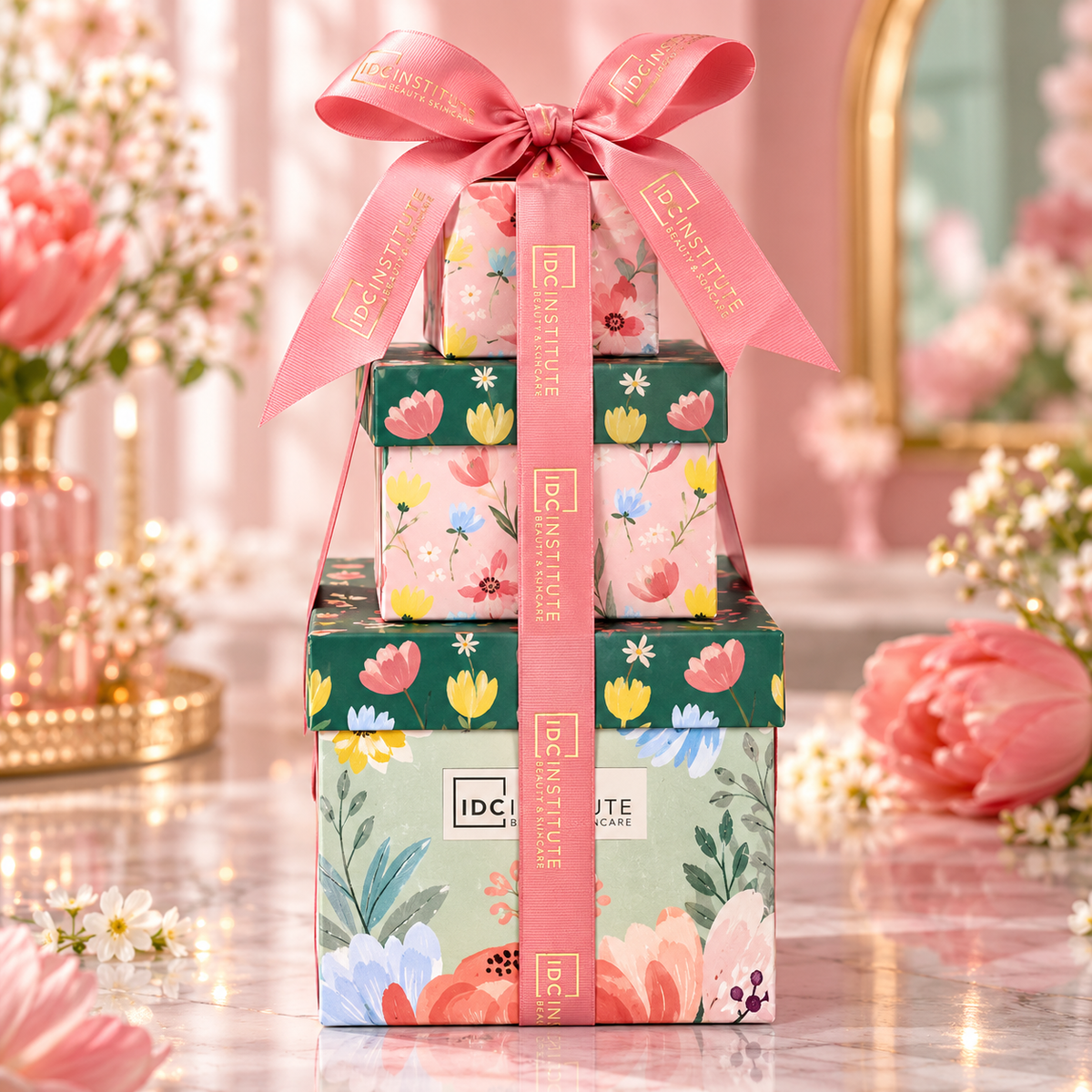 Lot de 3 Coffrets - Coffret Bain "Noël" 4 Pièces Scented Garden - Idc Institute
