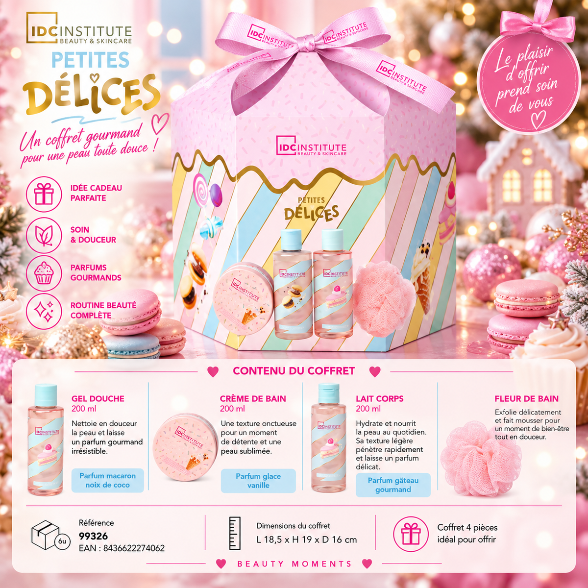 Lot de 4 coffrets - Coffret Petites Délices Complete Bath Set 4 PCS – IDC Institute