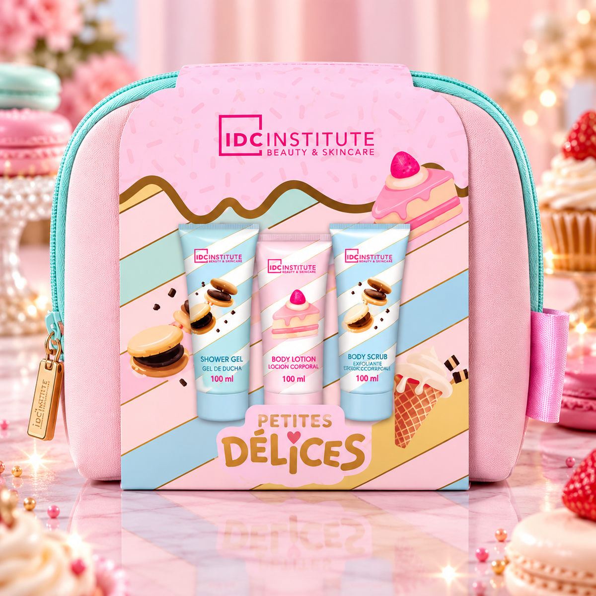 Lot de 4 coffrets - Coffret Petites Délices avec trousse beauté – IDC Institute