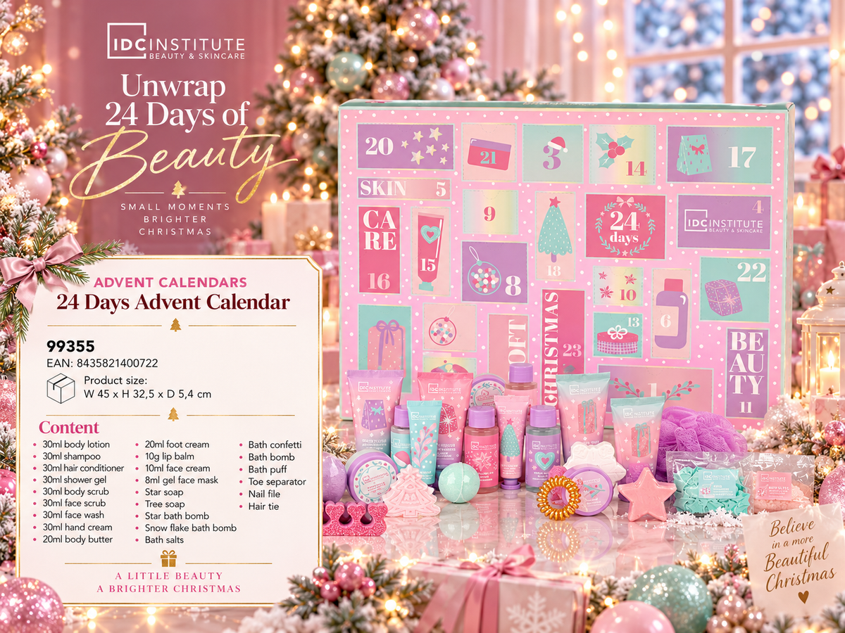 Lot de 3 Calendriers - Calendrier de L'Avent 24 Jours SkinCare - IDC Institute