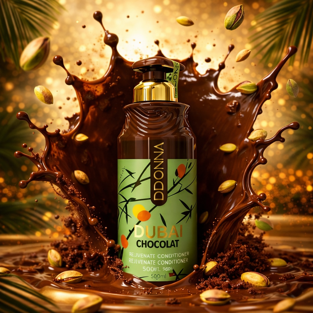 Lot de 6 Pièces - Après-Shampoing Dubai Chocolate 520ml - D’Donna
