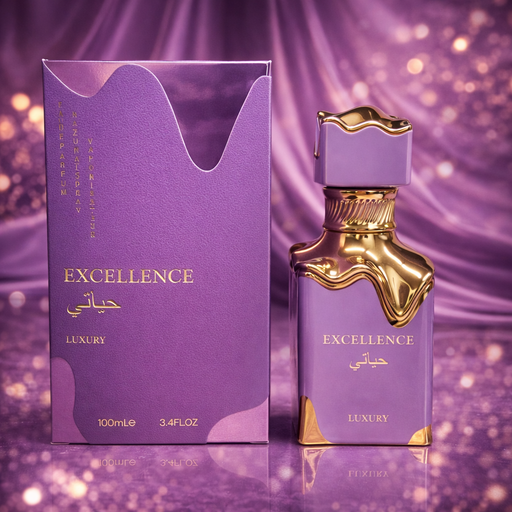 Lot de 6 Pièces - Eau de Parfum Excellence Purple 100ml - Luxury