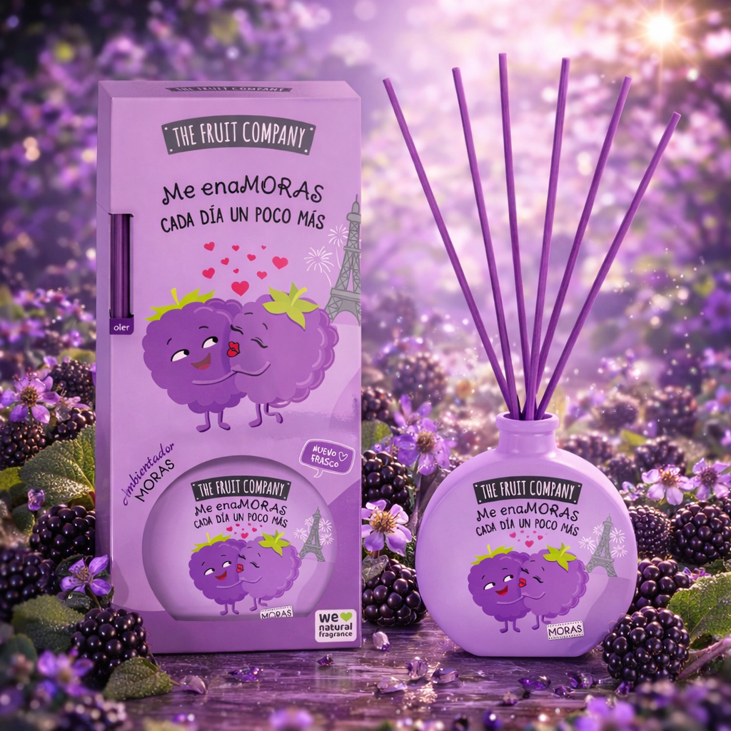Pack of 6 - Blackberry Mikado Diffuser 40ml - The Fruit Company
