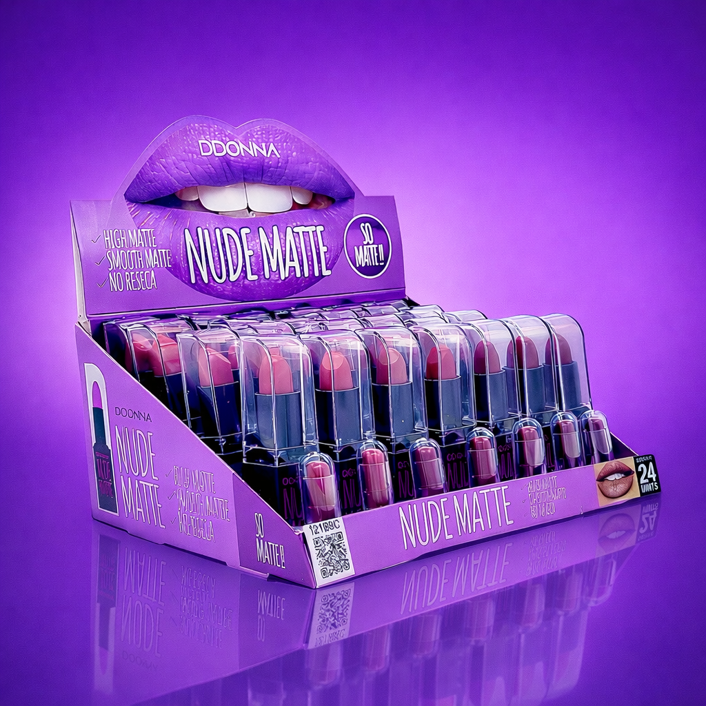Lot de 24 pièces - Rouge à Lèvres Nude Matte - D'Donna