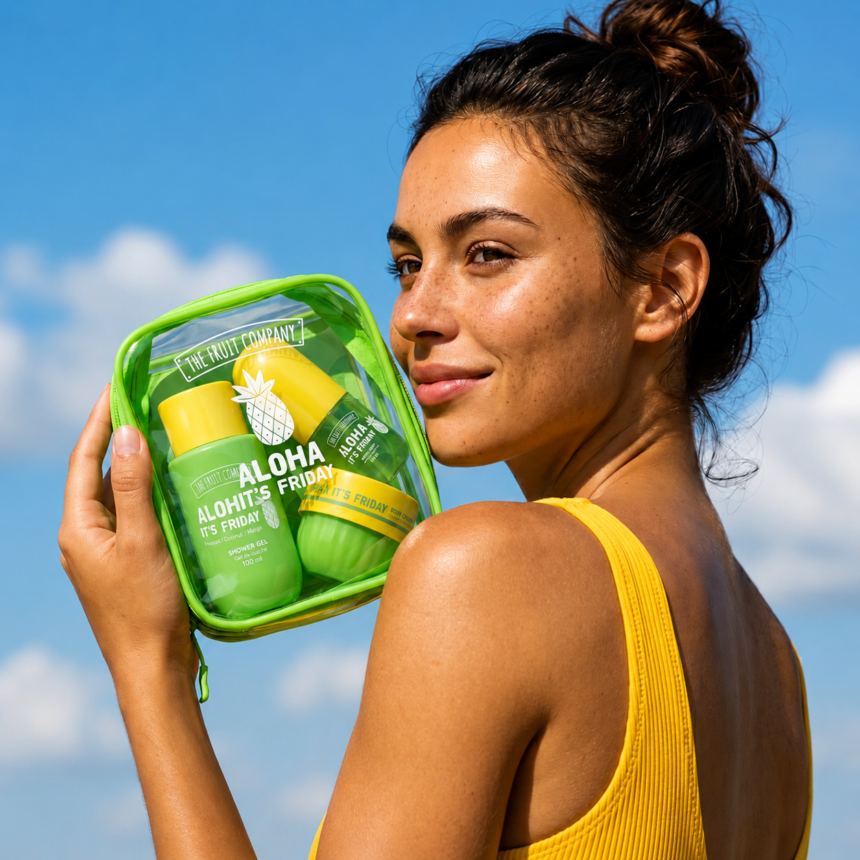 Lot de 4 Pièces - Travel Bag 3 Pièces Summer Aloha It's Friday - The Fruit Company