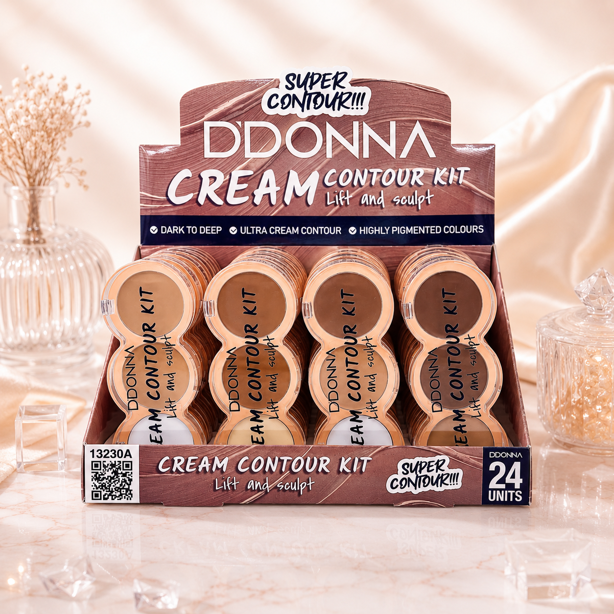 Lot de 24 Pièces - Kit Trio Conturing & Teinr Cream - D'Donna