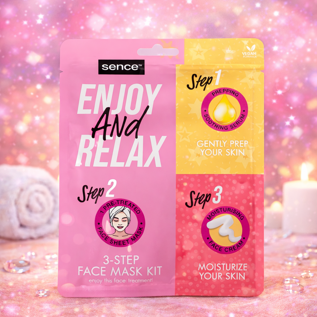 Lot de 12 Pièces - Masque Visage 3 étapes -  Sence