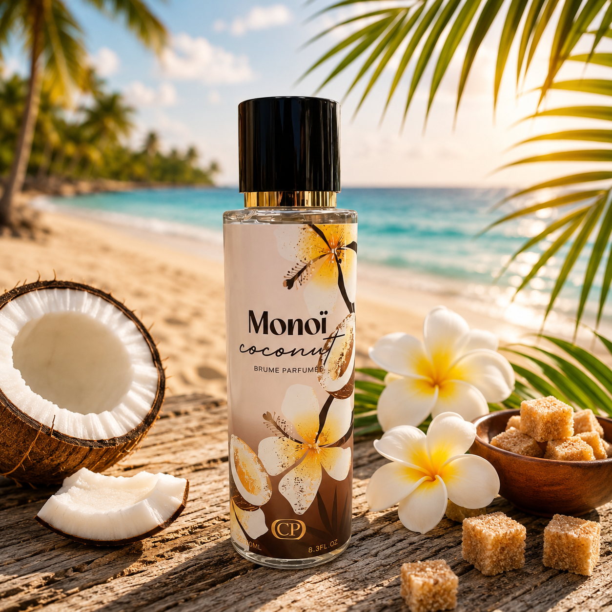 Lot de 6 Pièces - Brume Monoi Coconut 250ml - Collection Platinium