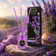 Set of 12 Pieces - Mikado Lavender Fragrance Diffuser 30ML - Ambar