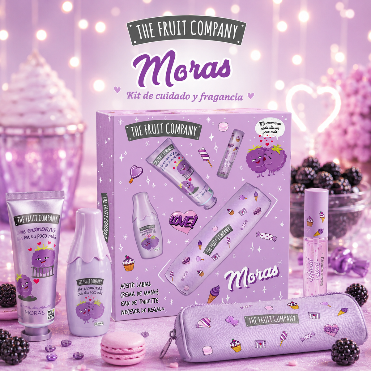Lot de 3 Pièces - Coffret 4 Pièces à La Mûre - The Fruit Company