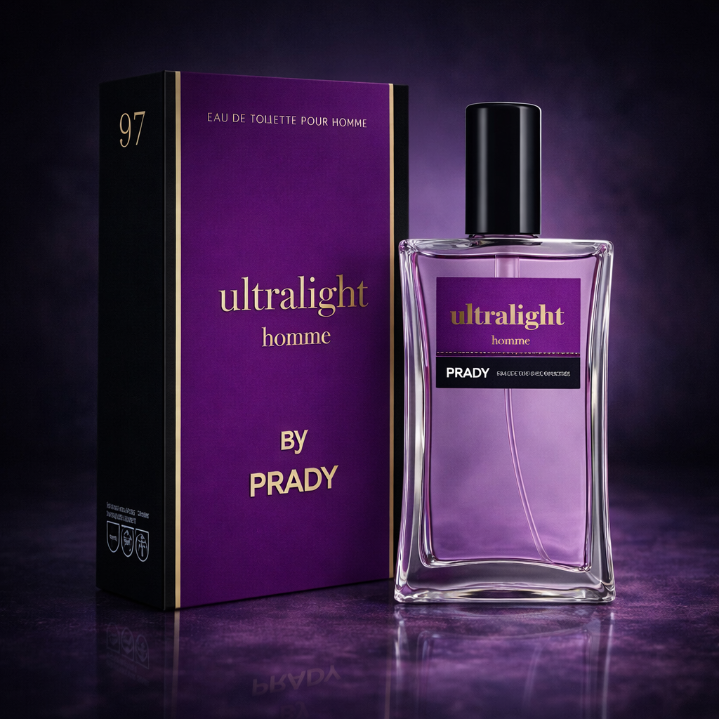 Lot de 6 Pièces - Eau de Toilette Homme Ultralight 90ml - Prady