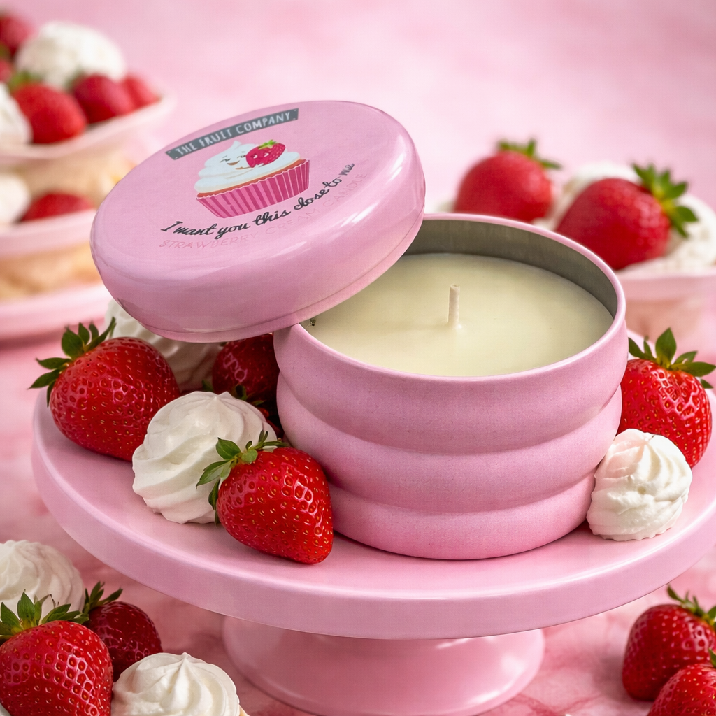 Lot de 8 Pièces - Bougie Parfum Fraise Chantilly Fraise Chantilly - The Fruit Company