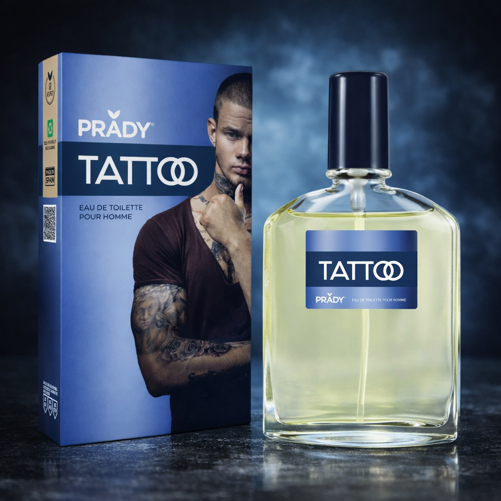Lot de 5 Pièces - Eau de Toilette Homme Tattoo 90ml - Prady