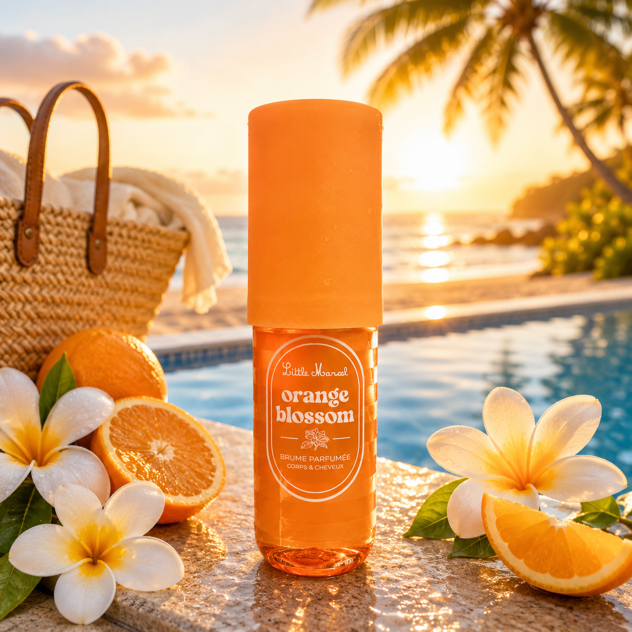 Lot de 4 Pièces - Brume Corps & Cheveux Orange Blossom - Little Marcel