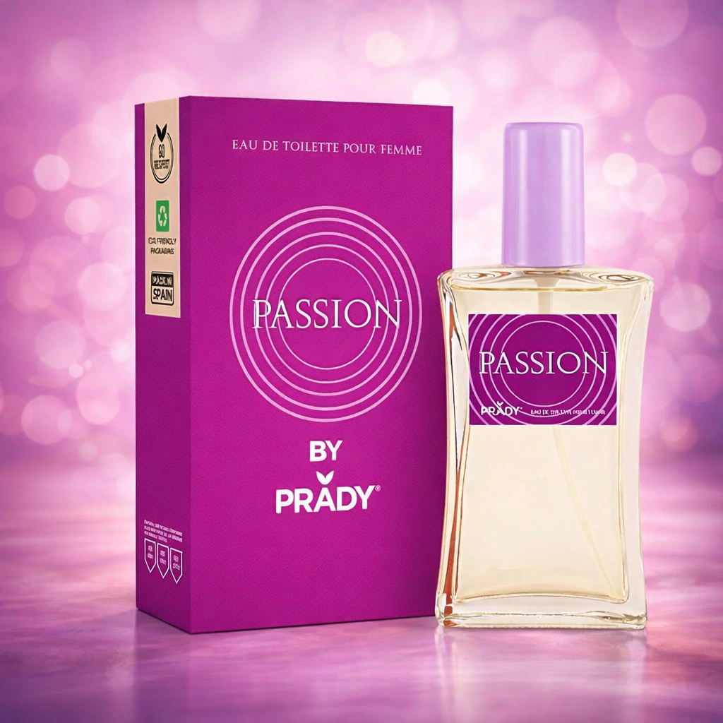 Lot de 6 Pièces - Eau de Parfum Pour Femme Passion 90 ml - Prady