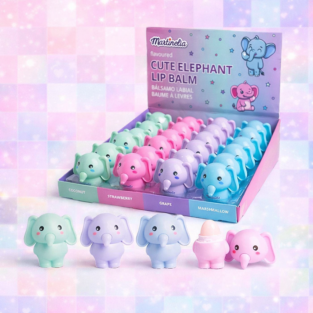 Lot de 24 PIèces - Baume à lèvres Candy Shop Cute Elephant- 90068 - Martinelia