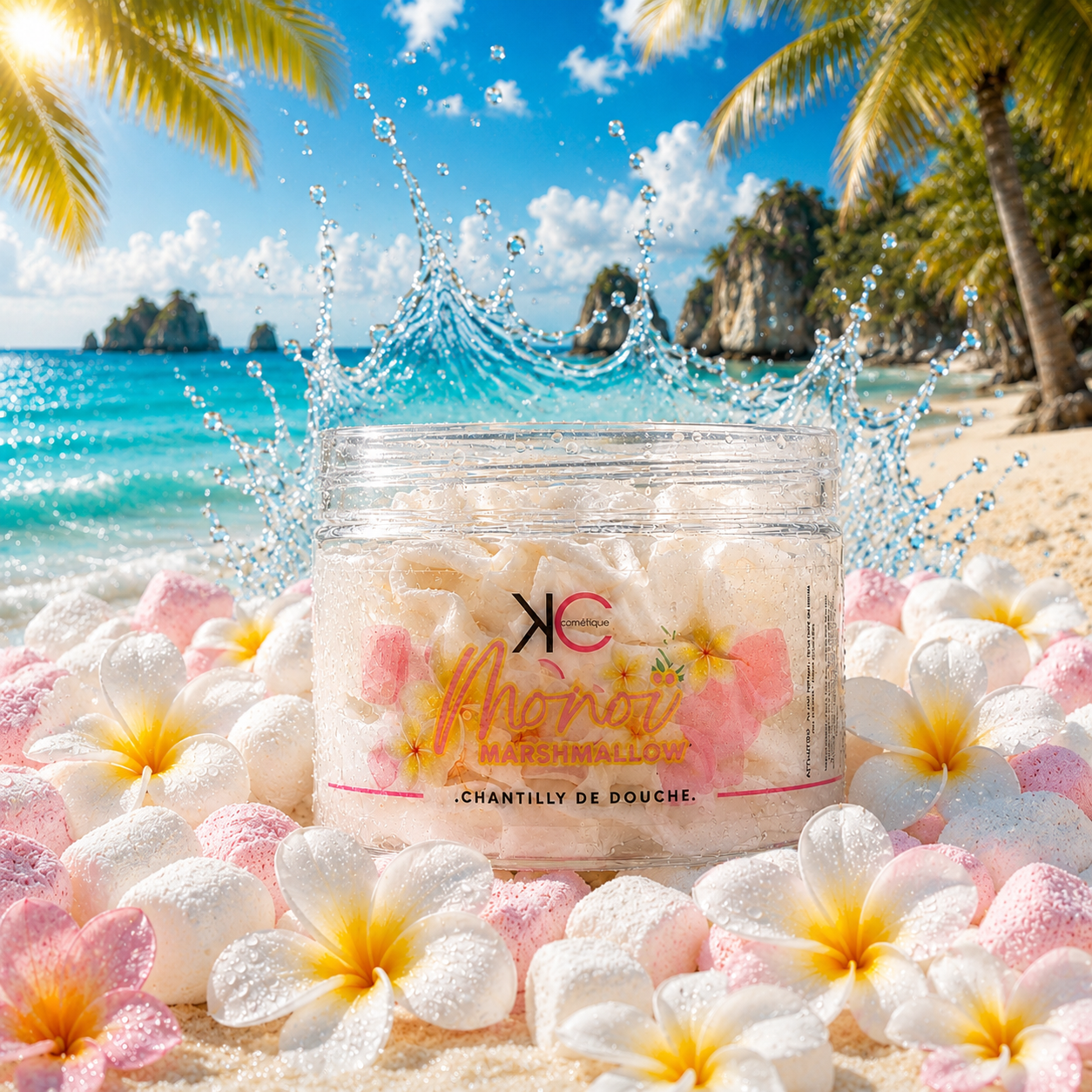 Lot de 6 Pièces - Chantilly de Douche Monoï Marshmallow 100g - Kcosmétique