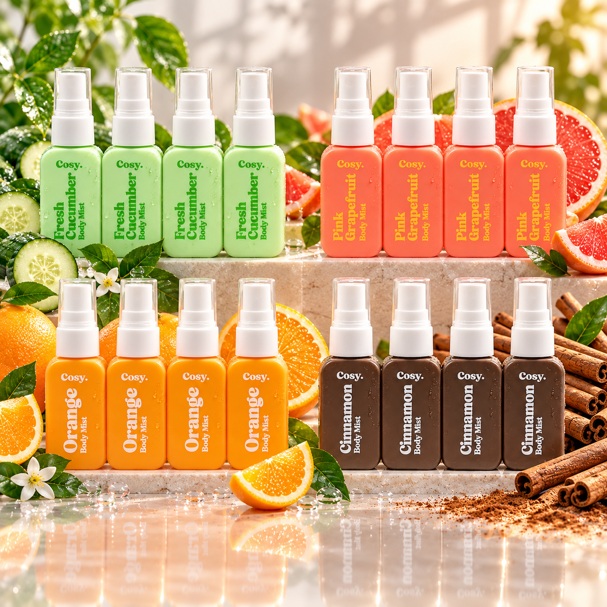Lot de 16 Pièces - Brumes Cosy 30ml - 4 Parfums - 40% -  Cosy