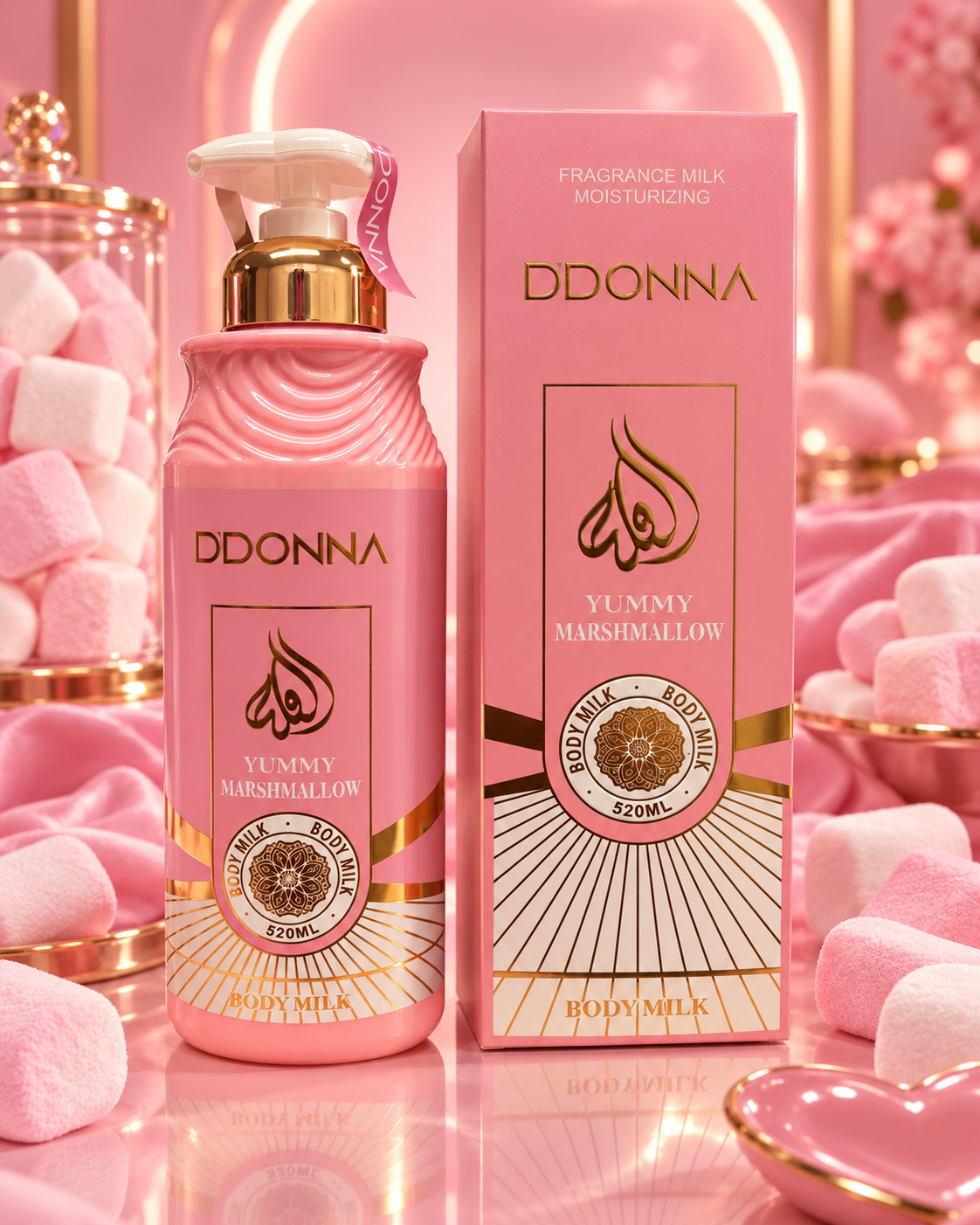 Lot de 6 Pièces - Body Milk Marshmallow 500ml - D'Donna