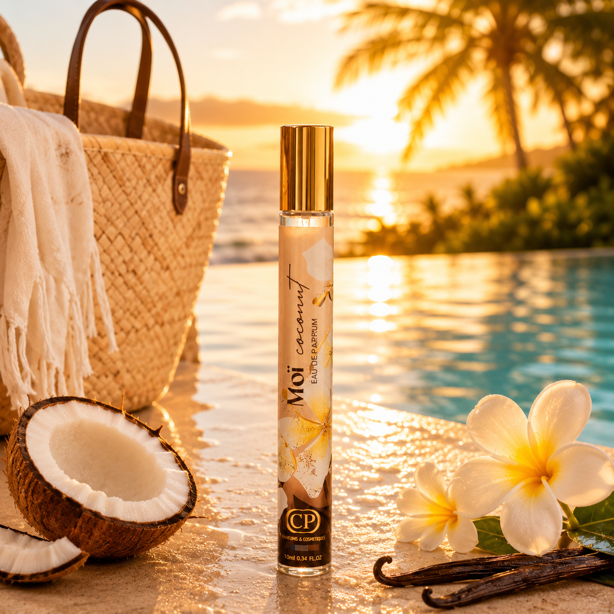 Lot de 24 Pièces - Eau de Parfum Monoi Coconut 35ml - Collection Platinium
