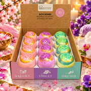 Set of 12 Zen bath bombs with bath salts, IDC Institute 99019