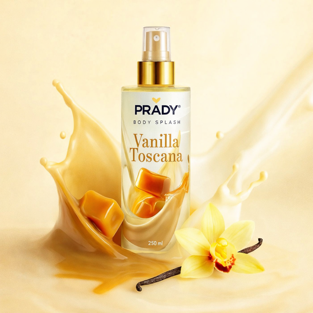 Lot de 6 Pièces - Brume Corps et Cheveux Vanille Toscana 250ml - Prady