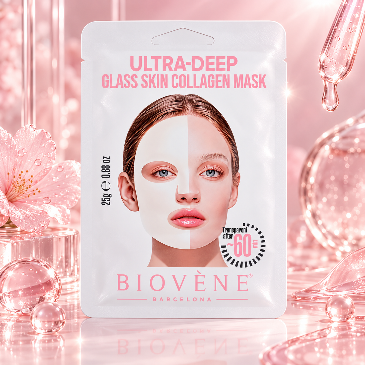 Lot de 8 Pièces - Ultra-Deep Glass Skin Collagen Mask – Biovène Barcelona
