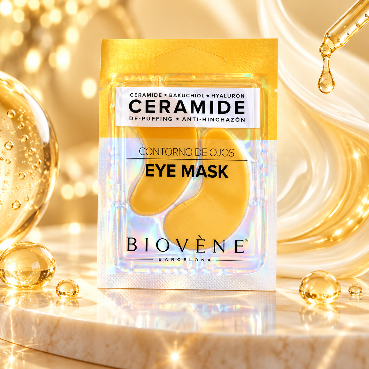 Boîte de 25 - Patchs contour des yeux Ceramide Eye Mask – Biovène Barcelona