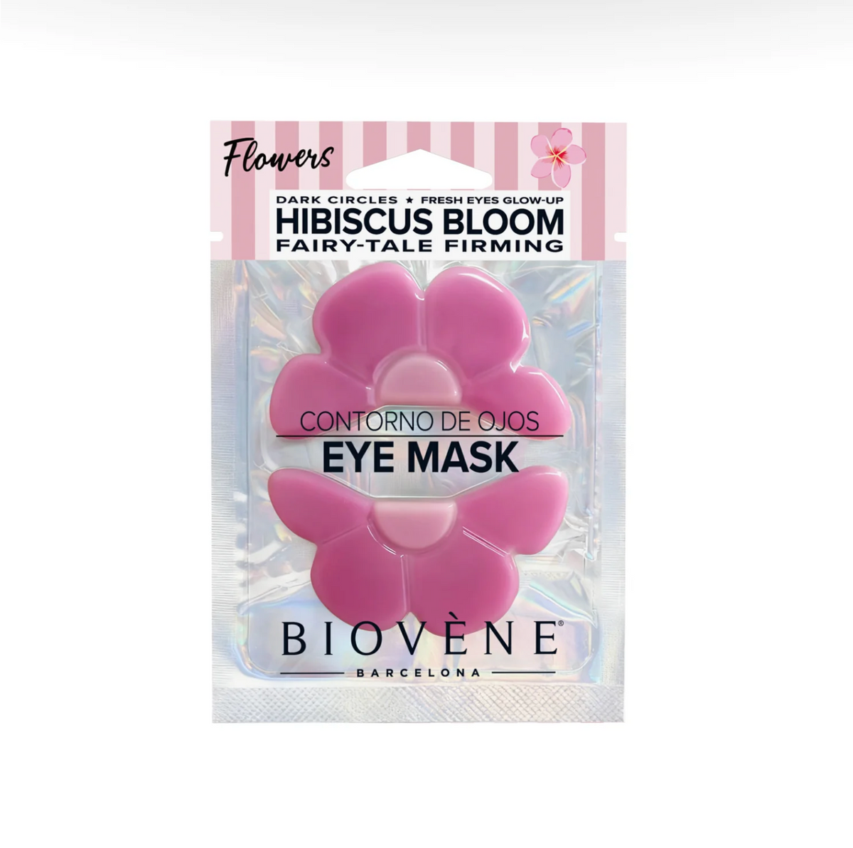 Boîte de 25 - Patchs contour des yeux Hibiscus Bloom Eye Mask – Biovène Barcelona