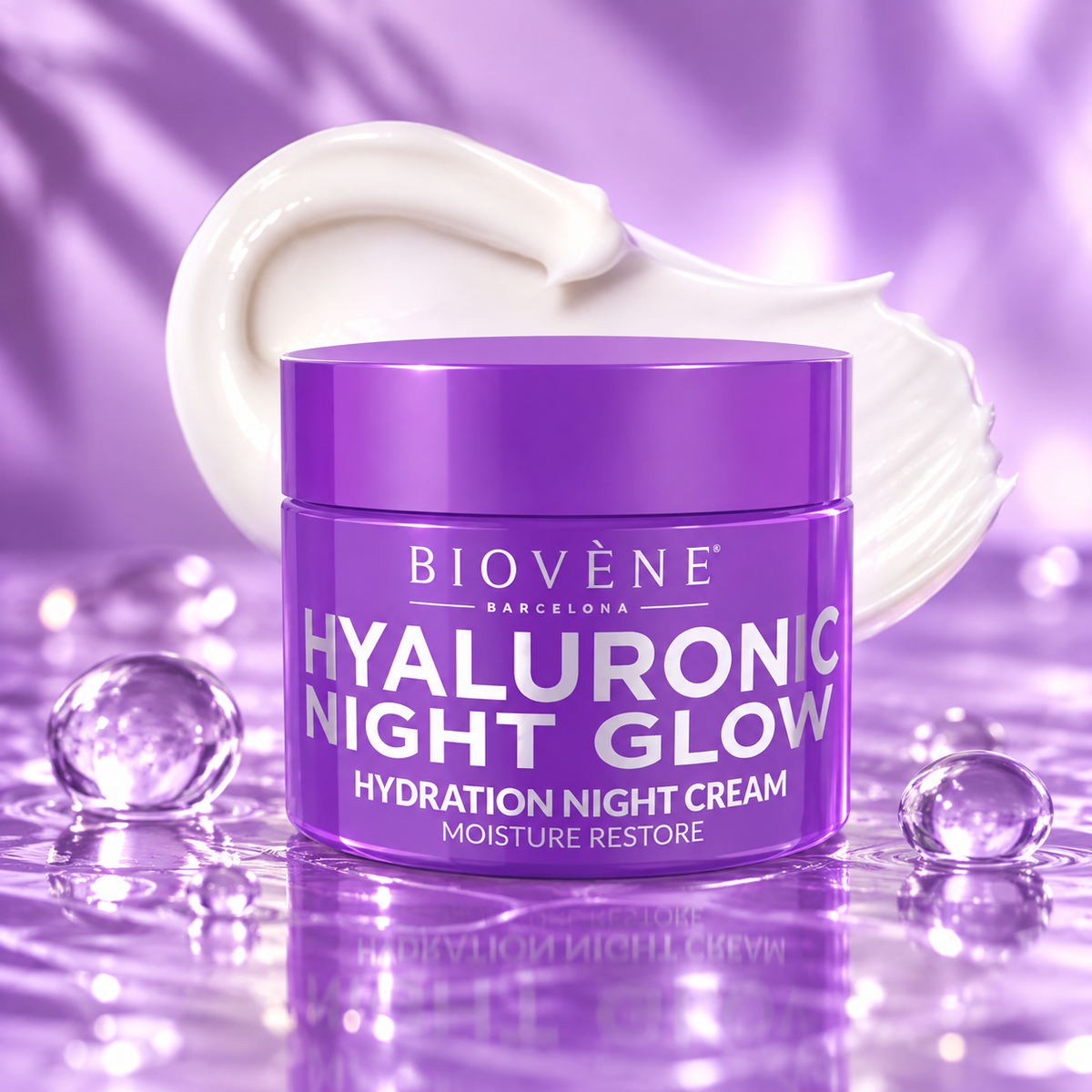 Lot de 6 Pièces - Crème de nuit Hyaluronic Night Glow – Biovène Barcelona